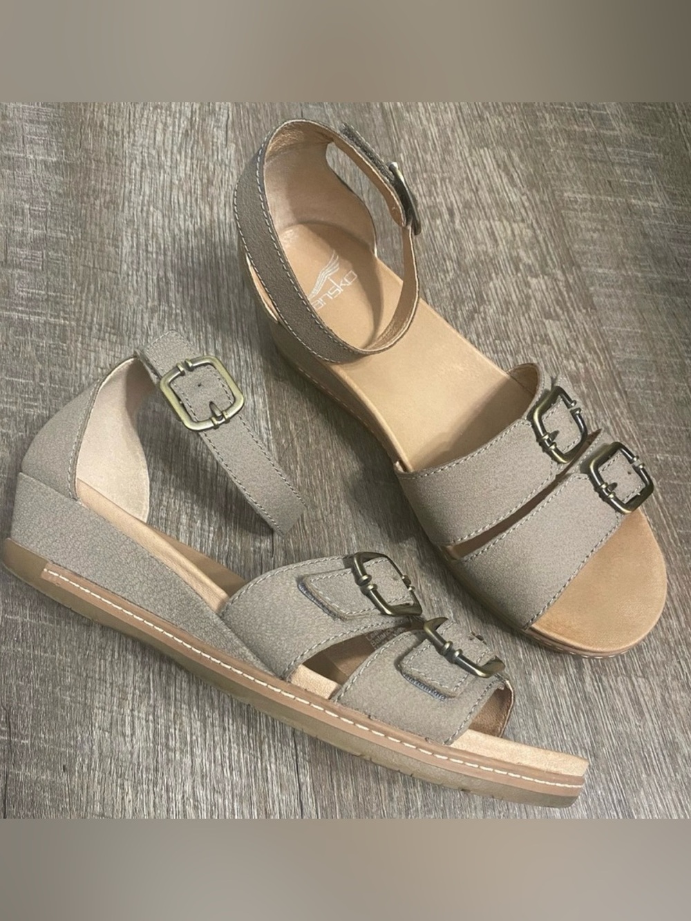 Dansko Astrid Low-Wedge Sandals